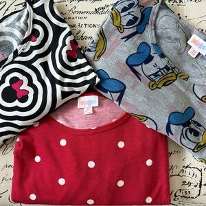 Bundle of 3 LuLaRoe Irma Disney Tunic Tops